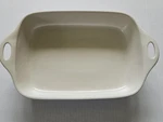 Corningware Creations Stoneware 9X13 Baking Dish Sand Cream Rectangular Pan. Fixed Price $45.00.