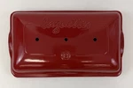 Emile Henry France Red Ceramic Baguette Baker 3-LOAF Bread Maker Pan. Fixed Price $99.99.