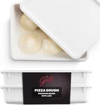Hans Grill Pizza Dough Proofing Box - Pack 2 Stackable Large, White. Fixed Price $64.17.
