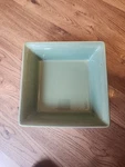 Paula Deen Southern Braid 9X9 Green/cream Stoneware Casserole Dish - C023. Fixed Price $15.00.
