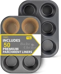 2 Pack Jumbo Muffin Pan For Baking, Extra Large Cupcake Includes 50 Natural. Fixed Price $35.96.