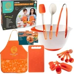 Masterchef Junior Cooking Essentials Set 9 Pc. Kit Includes Recipes, Apron. Fixed Price $47.95.