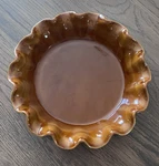 Emile Henry France 10" Artisan Deep Ruffled Pie Dish Caramel William Sonoma 6187. Fixed Price $35.00.