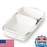 Dowan Casserole Dishes For Oven Baking Ceramic Bakeware Sets Of 3. Fixed Price $68.98.