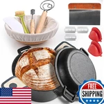 Advanced Cast Iron Dutch Oven For Baking, With Banneton Bread Proofing Basket &. Fixed Price $72.81.