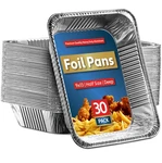 Munfix 30 Pack Aluminum Pans Disposable 9X13 Baking Chafing Trays - Deep Half.... Fixed Price $38.06.
