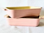Le Creuset Chiffon Pink 18 Cm Rectangular Stoneware Baking Dish 7X5 Nwob. Fixed Price $89.88.