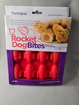 Mobi Treat Silicone Baking Mold Rocket Dog Bites Red 12 New Oven Safe.. Fixed Price $6.99.