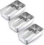 3PACK Stainless Steel Bread Pan Meatloaf For Baking Pastry, 9 1/4" X 5". Fixed Price $23.29.