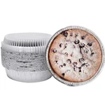 Luckmeta 7'' Round Tin Foil Pans Disposable INCH(30 Pack), Silver. Fixed Price $21.99.