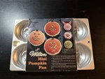 Vintage 1983 Wilton Halloween Mini Pumpkin Cake Pan Baking Mold 508-1040. Fixed Price $12.00.
