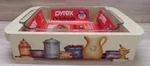 New Tags Vintage 1996 Pyrex Original Glass Square Cake Dish With Holder Kitchen. Fixed Price $67.48.