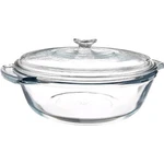 Anchor Hocking 2 Quart Round Glass Clear Cut Casserole Baking Dish Medium. Fixed Price $19.99.