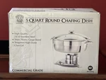 Baker & Chefs 5 Qt Round Stainless Steel Chafing Dish Warming Stand Pan Catering. Fixed Price $59.99.
