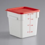 Choice White Square Food Container With Lid (select Size Below). Fixed Price $22.19.