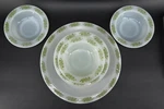 5 Piece Vtg Anchor Hocking Placesetters Springwood 1 Plate & 4 Bowls 70S Flowers. Fixed Price $16.17.
