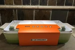 "kiwi" Green Of Creuset Rectangular Casserole Baking Dish 16 Oz 7.75 Qt. Fixed Price $150.99.