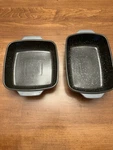 Berghoff Gem Square/rectangle Gray 2 Piece Stoneware Set. Fixed Price $29.99.