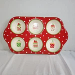 Boston Warehouse Rejoice The Lord Merry Cupcake Christmas Muffin Pan. Fixed Price $25.49.