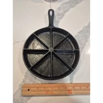 Vintage Lodge Cast Iron Cornbread Skillet 8 Wedge Pan Pat Pending 9 Inch Black. Fixed Price $27.00.