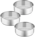 5 Inch Round Cake Set Of 3, Stainless Steel Baking Layer Bakeware. Fixed Price $13.99.