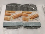 3 Channel Nonstick Baguette Baking Loaf Pan Unused Set Of 2+ Free Knife Wilton. Fixed Price $25.00.