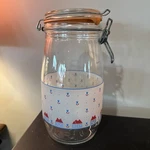 Luminarc Food Container Storage Jar Clear Glass Houses Metal Lock Lid Clasp 1.5L. Fixed Price $25.00.