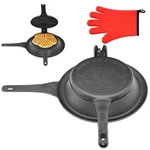 Cast Iron Waffle Maker Stove Top, American Pre-seasoned, Round W.... Fixed Price $76.31.