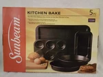 New! 5 Piece Sunbeam Kitchen Non-stick Steel Bakeware Set. Fixed Price $19.20.
