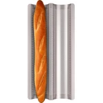 Fulimax Baguette French Bread For Baking Pans, 2 Slots, Gold. Fixed Price $24.64.