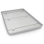 24 Inch Baking Pans With Rack Set, Natural Aluminum Cookie Sheet, Extra.... Fixed Price $47.45.