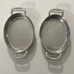 All-clad 7 Inch Polished Stainless Steel Oval Oven Mini Baker Roasting Bakeware. Fixed Price $39.95.