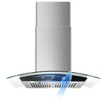 Range Hood 30 Inch Wall Mount Ducted Ductless Stainless Steel Led Tieasy Kitchen. Fixed Price $369.99.