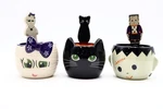 Temptations By Tara Halloween Dip/spread Serving Bowls With Spreaders. Fixed Price $27.99.