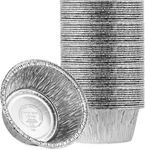 4.5'' Inch Round Tin Foil Pans Disposable Aluminum Freezer & Oven Safe Pack O.... Fixed Price $31.30.
