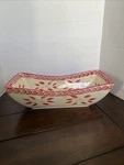 Temptations Old World 3QT Oblong Dish/server PPP-HLD-973307HAND Crafted/painted. Fixed Price $20.00.