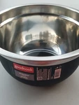 Goodcook 10253 Mixing Bowl, High Quality Stainless Steel, Qt. Black And Silver. Fixed Price $5.49.