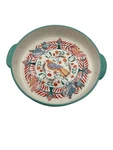 Anthropologie Annevieve Pie Dish Birds Flowers Stoneware. Fixed Price $44.93.