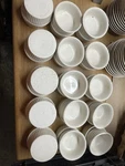 6 Hall White Fluted Ramekin Custard Cup 834 1/2 Made Usa. Fixed Price $10.00.
