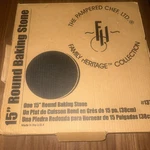 Pampered Chef Large 15 Round Baking Stone #1370 Family Heritage Pizza New. Fixed Price $69.00.