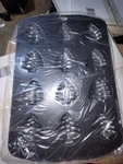 New Lot Of 3 Christmas Cookie Sheet Cakelet Baking Pans Tree, Snowman, & Star. Fixed Price $38.95.