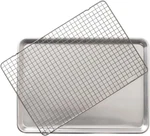 Nordic Ware - 43172AMZM Half Sheet With Oven Safe Nonstick Grid. Fixed Price $33.38.