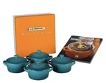 Le Creuset Mini Cocotte Caribbean Blue Cookbook Limited (final Price $139). Fixed Price $149.99.