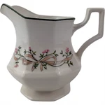 Johnson Brothers Eternal Beau Footed Creamer Vtg Pink Flowers England. Fixed Price $6.99.