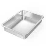Stainless Steel Baking Pan, Rectangular Cake Cookie Sheet Barbeque Gr.... Fixed Price $57.19.