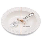 Nwt Mud Pie Mac + Cheese Attack Serving Casserole Dish With Spoon. Fixed Price $38.00.