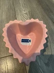 Pink Chantal Heart Shaped 1/4 Cup Dish Scalloped Edges New. Fixed Price $19.99.