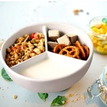 Cinf Ceramic Cereal Bowl 3 Section Separate Milk Keeps Fresh Crunchy Microwave. Fixed Price $30.57.