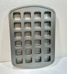 Pampered Chef 101172 Brownie Bite Pan 24 Mini Cake Squares Enamel Bakeware. Fixed Price $19.00.