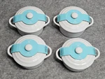 Martha Stewart Everyday 12.8OZ Lot Of 4 Ceramic Casserole Dish W/lid White Nwt. Fixed Price $50.00.